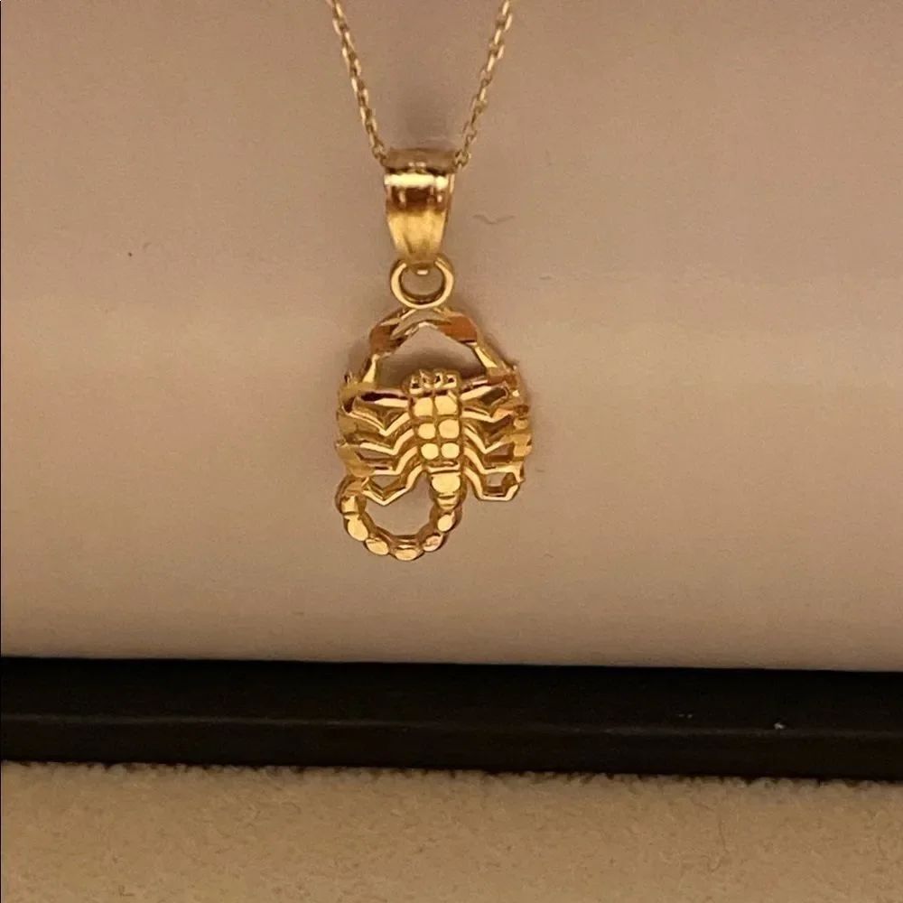 Scorpion 14k Solid Gold Pendant perfect gift